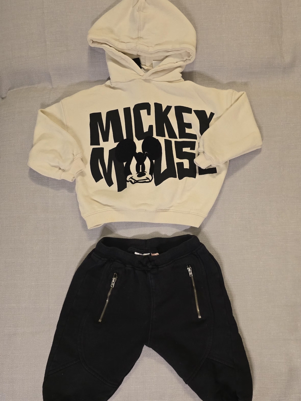 Zara Disney Mickey Mouse Hoodie Jogger Set 18-24M 92cm